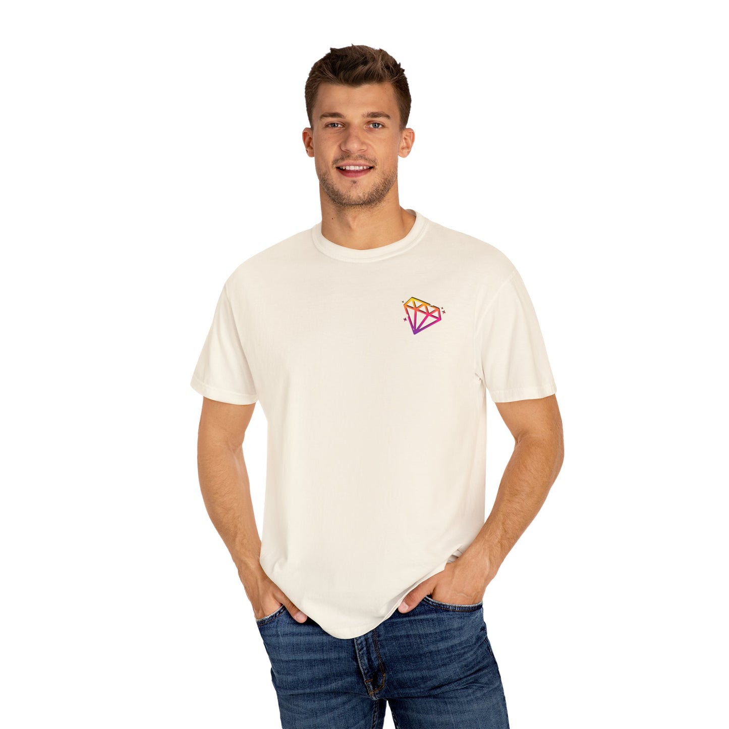 Summer on the Inside T-Shirt (3 colours) - Unisex Garment-Dyed Tee, Casual Wear, Beach Look, Gift for Friends, Summer Vibes, Colorful Apparel