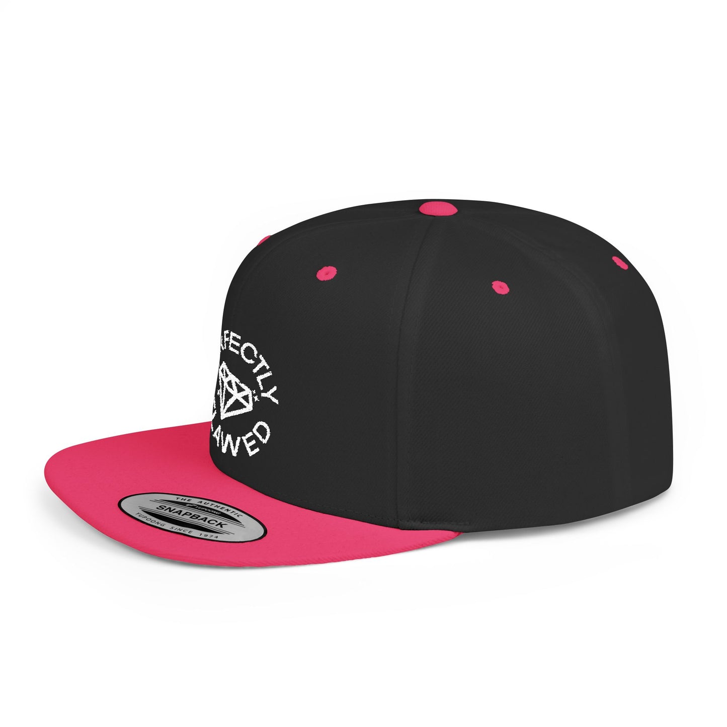 Perfectly Flawed Embroidered Flat Bill Snapback Hat