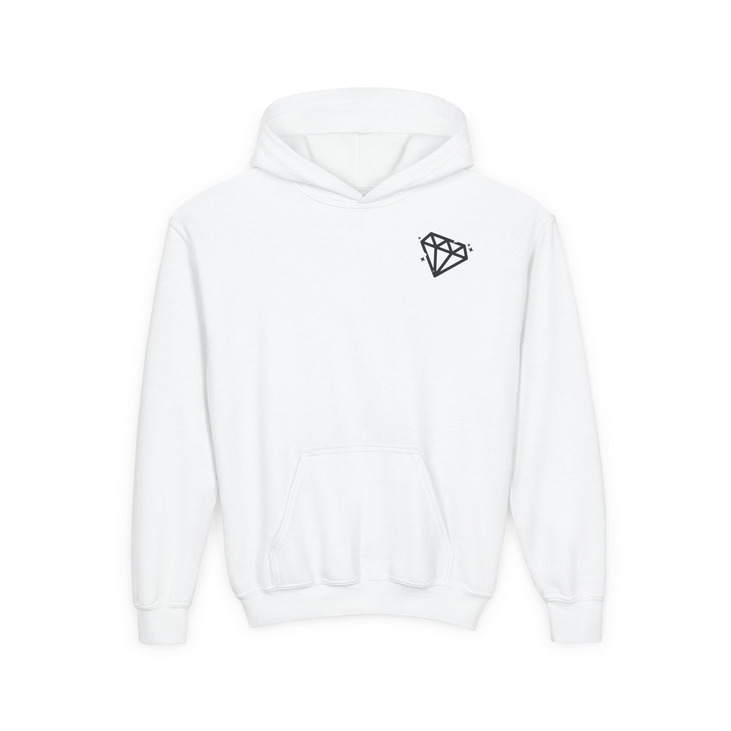 Youth Diamond Design Hoodie - Cozy & Stylish Sweatshirt for Kids