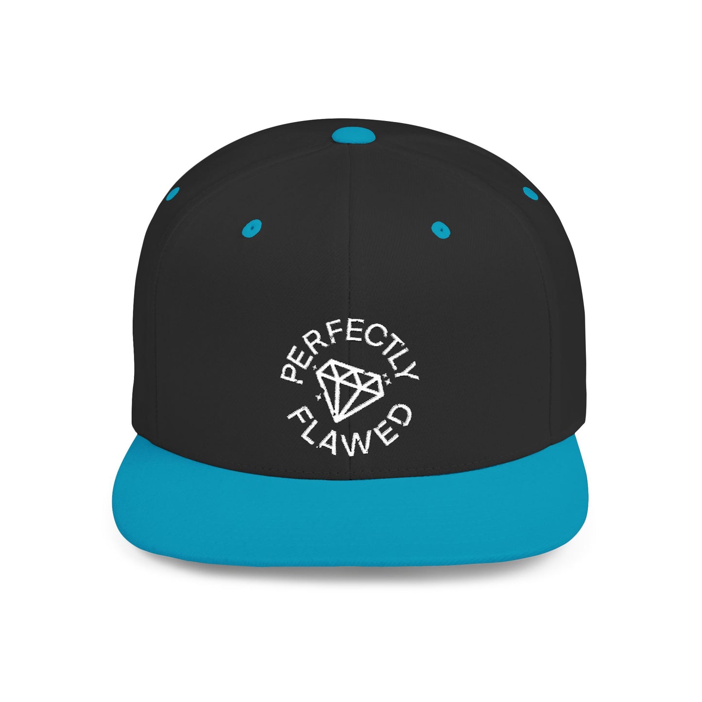 Perfectly Flawed Embroidered Flat Bill Snapback Hat