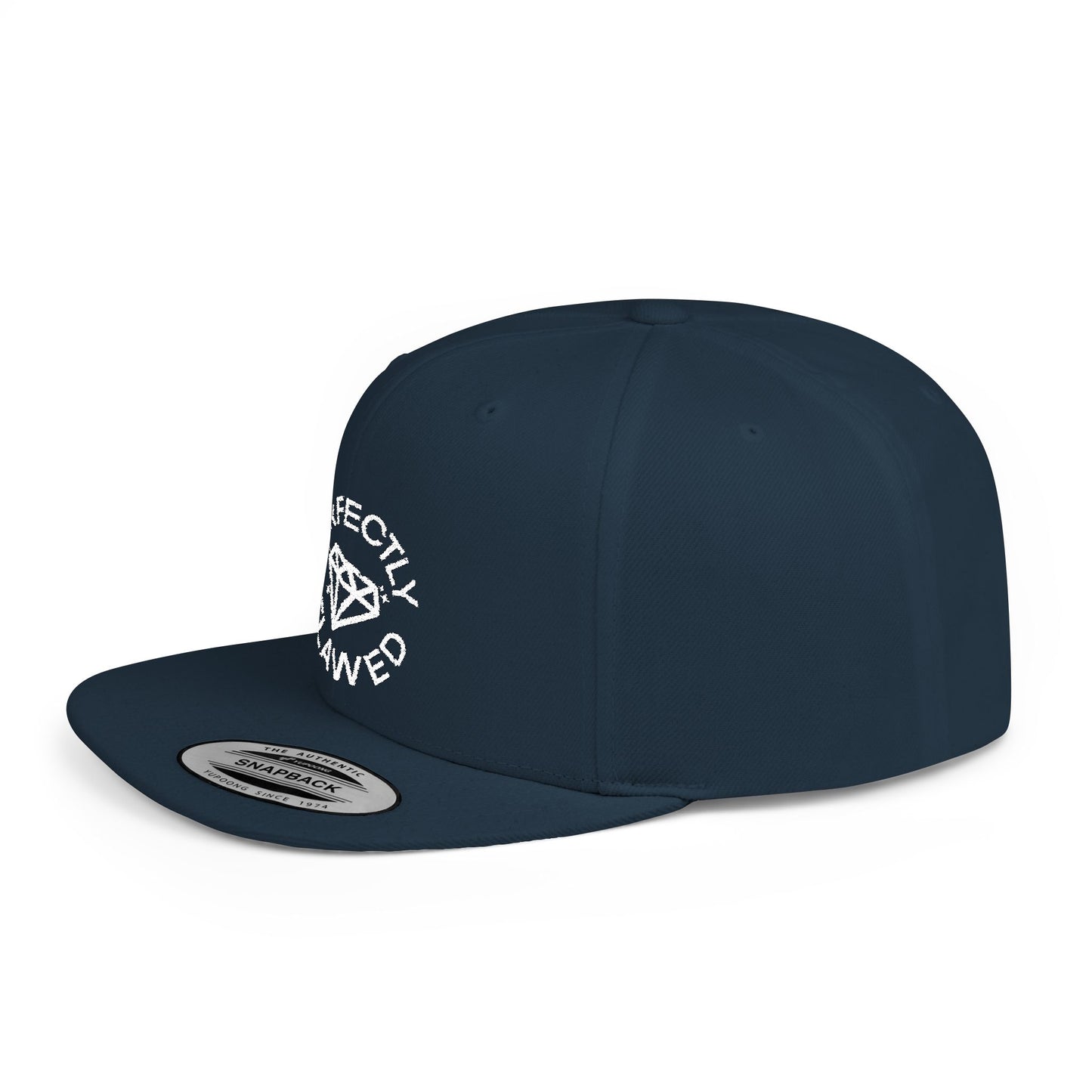 Perfectly Flawed Embroidered Flat Bill Snapback Hat