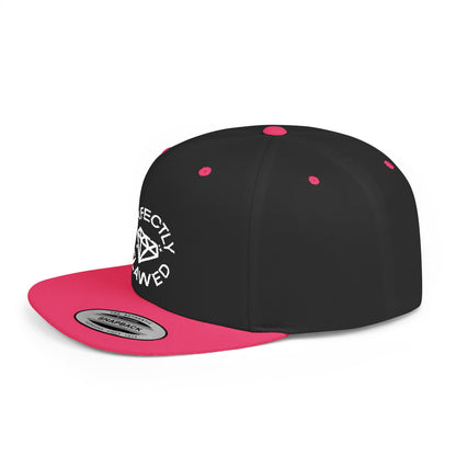 Perfectly Flawed Embroidered Flat Bill Snapback Hat