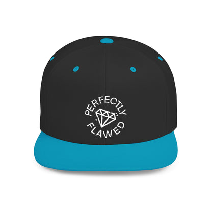 Perfectly Flawed Embroidered Flat Bill Snapback Hat