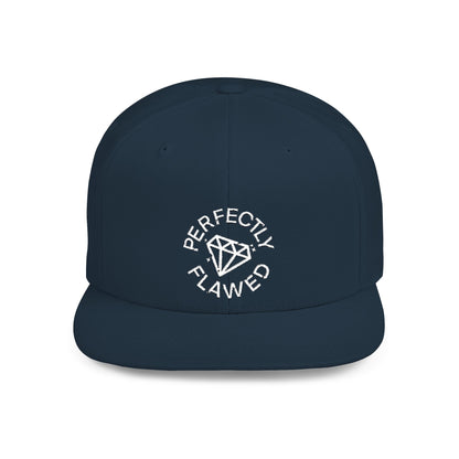 Perfectly Flawed Embroidered Flat Bill Snapback Hat