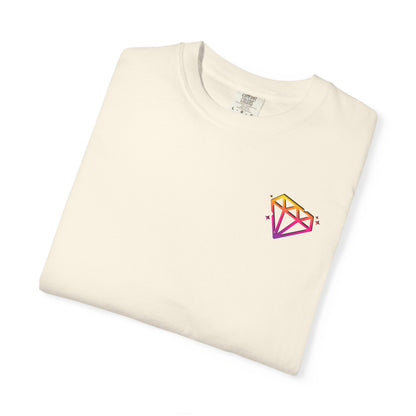 Summer on the Inside T-Shirt (3 colours) - Unisex Garment-Dyed Tee, Casual Wear, Beach Look, Gift for Friends, Summer Vibes, Colorful Apparel